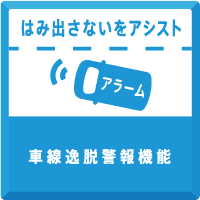 車線逸脱警報機能